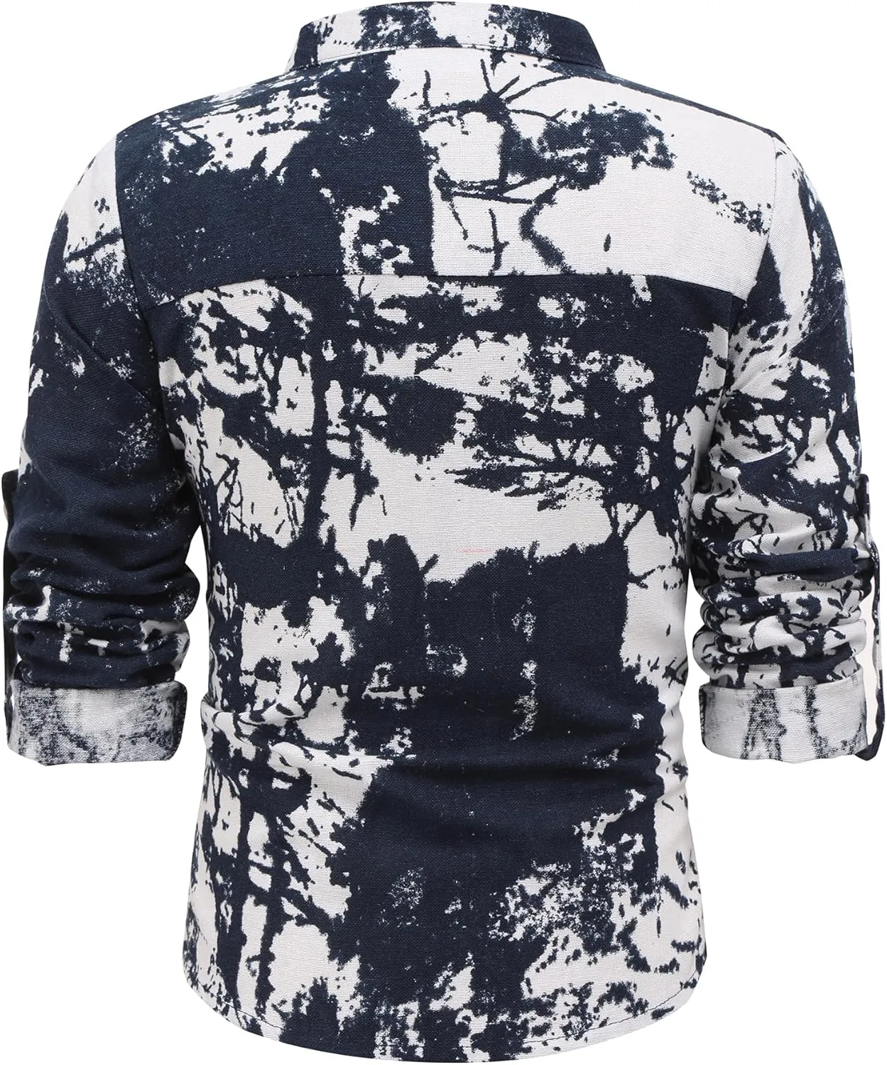Arshiner Boys Cotton Linen Henley Shirt Button Down Shirt Long Sleeve T Shirt Beach Shirt Tee Casual Solid Tops