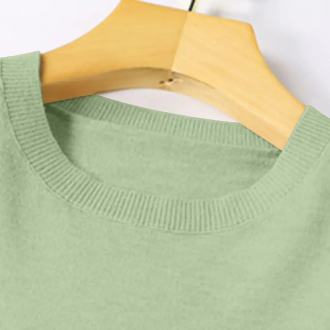 Cashmere Sweaters for Women Seamless Knit Sweater Lightweight Long Sleeve Jumper Soft Warm Wool Sweater Trendy