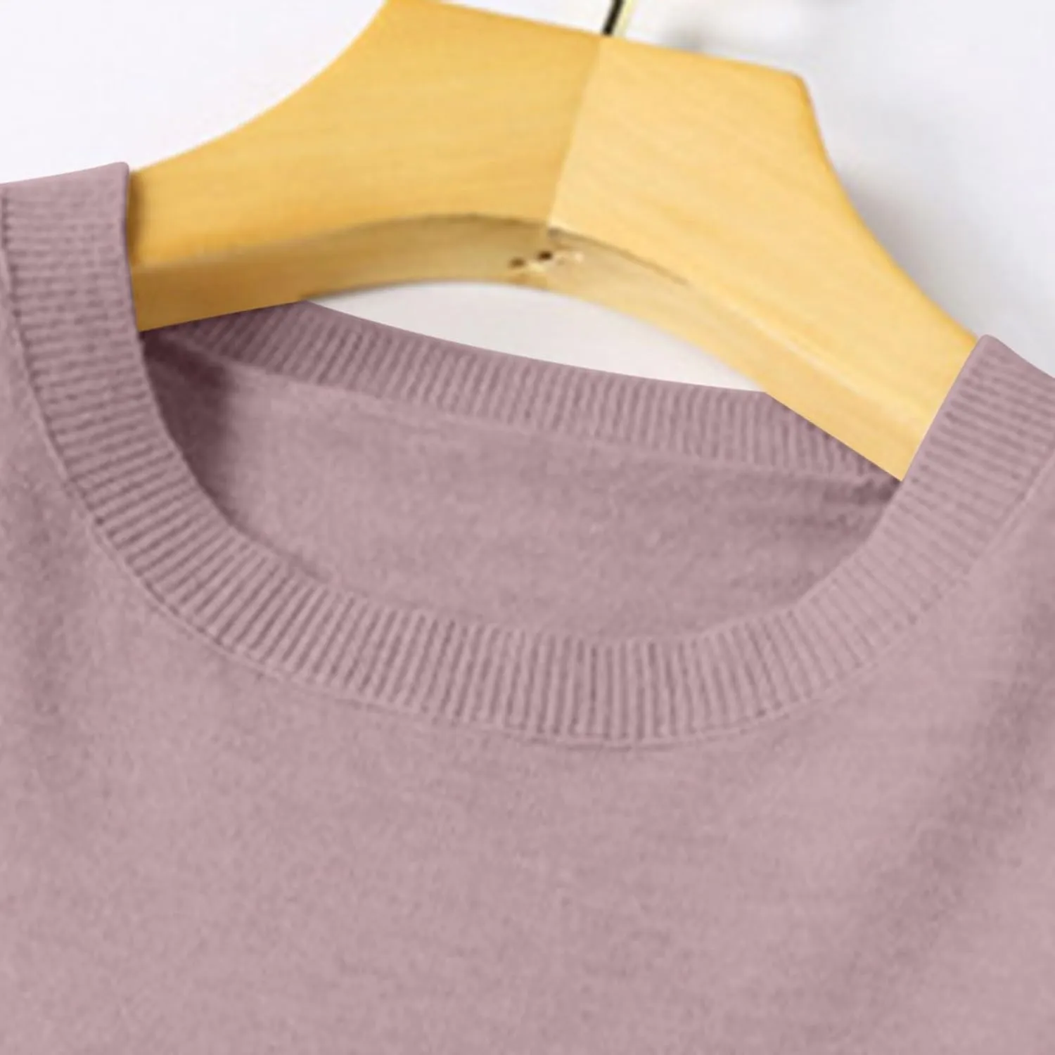 Cashmere Sweaters for Women Winter Fashion Solid Color Pullover Tops Long Sleeve Casual Crewneck Outfits