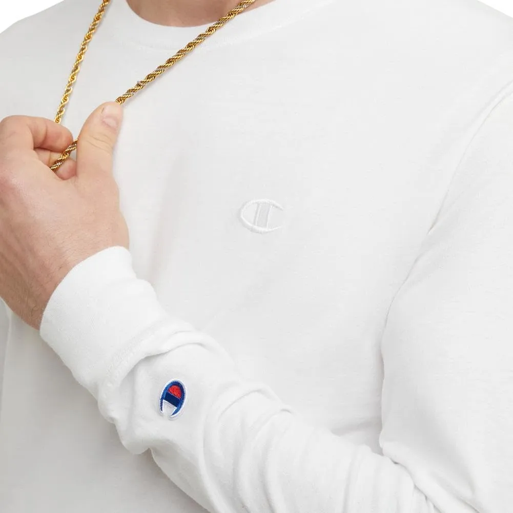 Champion Men's Long Sleeve T-shirt, Classic T-shirt for Men (Reg. Or Big & Tall)