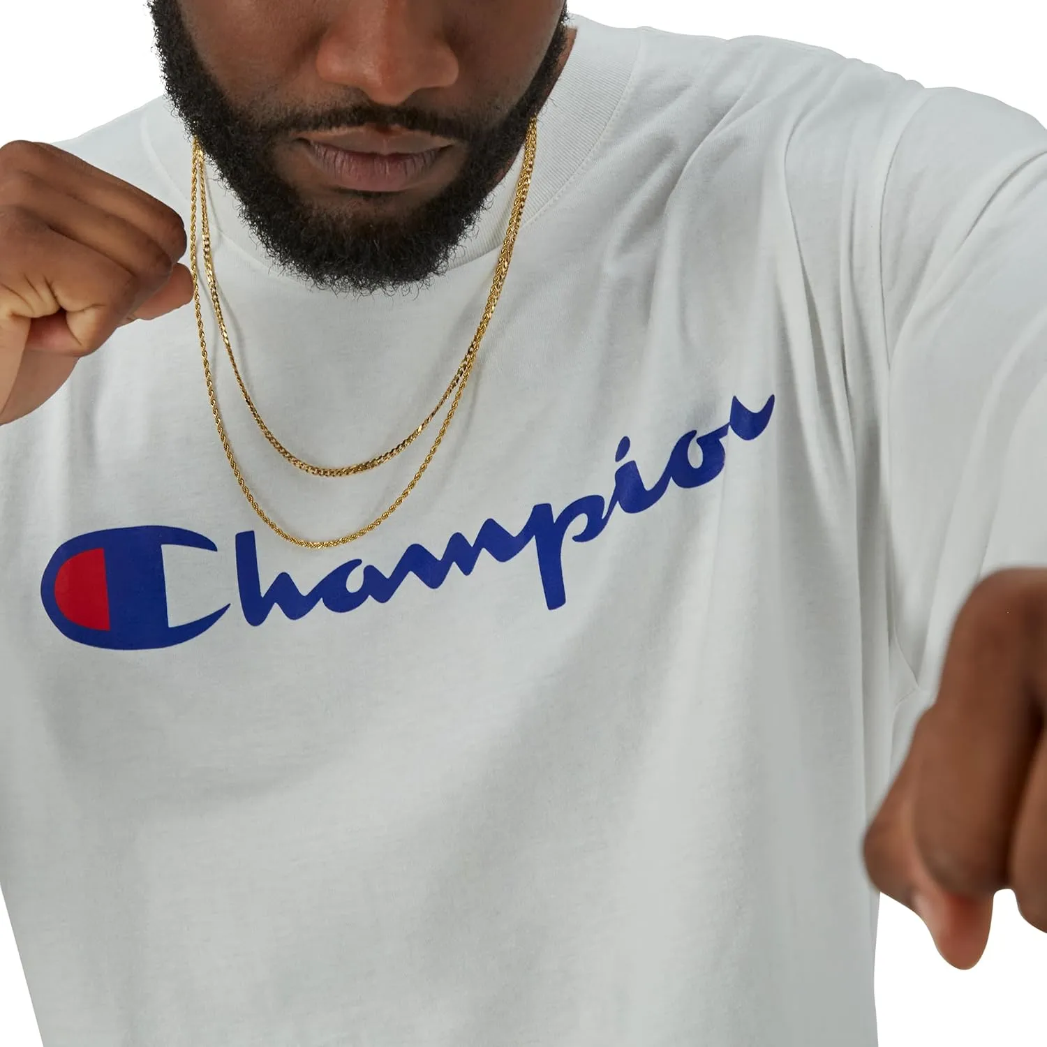 Champion Men's Long Sleeve T-shirt, Classic T-shirt for Men (Reg. Or Big & Tall)