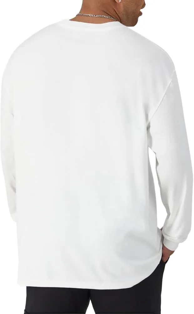 Champion Men's Long Sleeve T-shirt, Classic T-shirt for Men (Reg. Or Big & Tall)