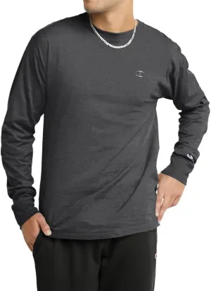 Champion Men's Long Sleeve T-shirt, Classic T-shirt for Men (Reg. Or Big & Tall)