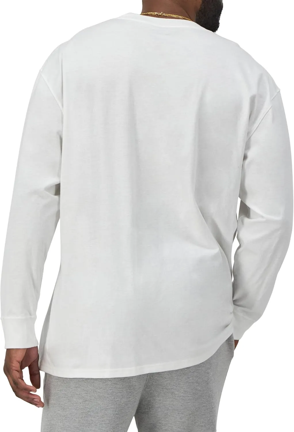 Champion Men's Long Sleeve T-shirt, Classic T-shirt for Men (Reg. Or Big & Tall)