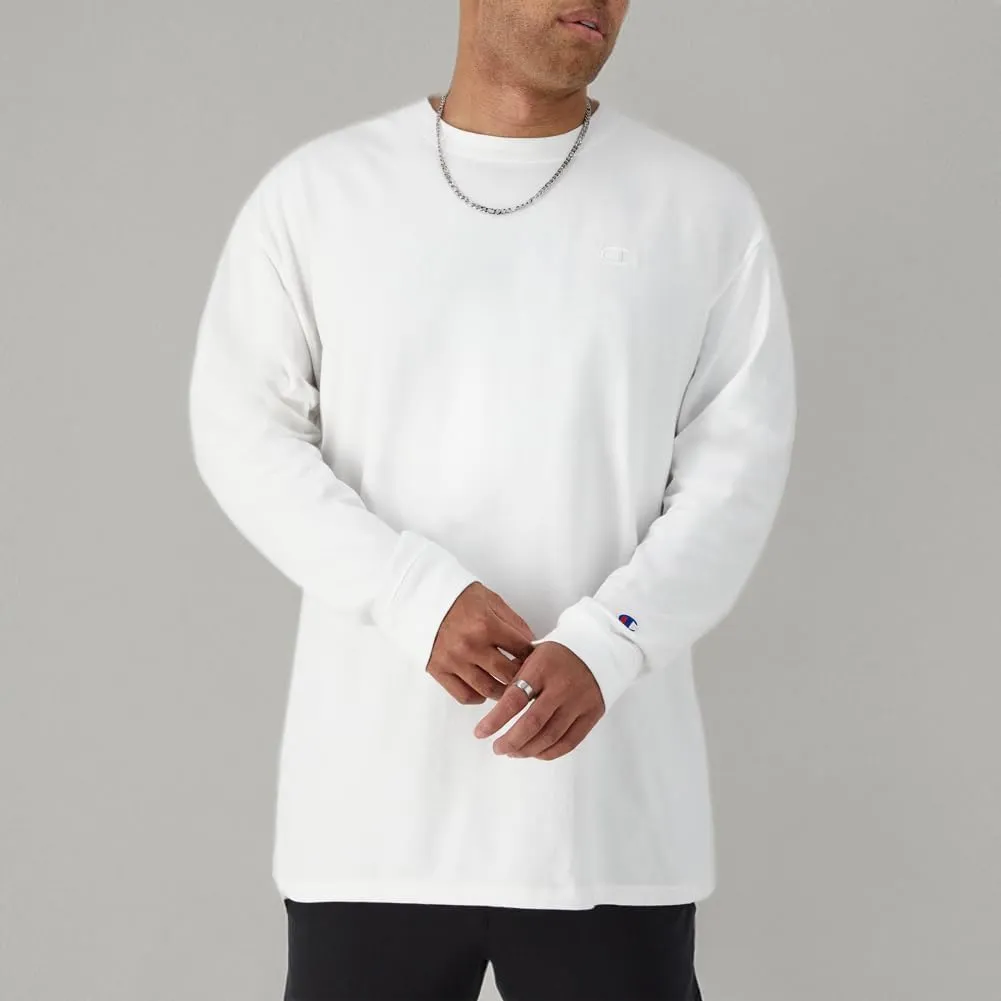Champion Men's Long Sleeve T-shirt, Classic T-shirt for Men (Reg. Or Big & Tall)