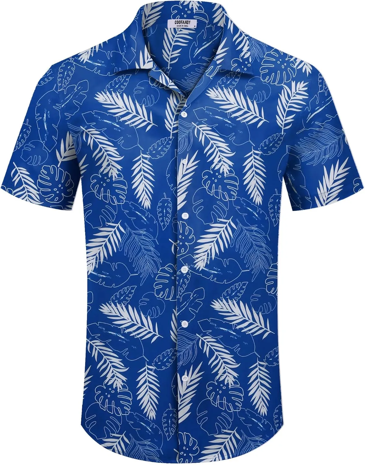 COOFANDY Mens Hawaiian Shirts Short Sleeve Tropical Button Down Shirt Floral Shirt Summer Beach Shirt
