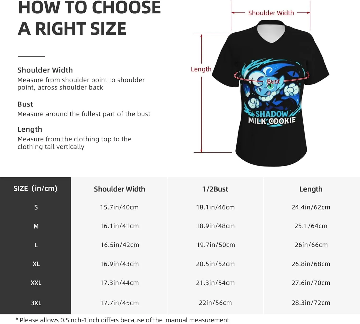 Cookie Run Kingdom T-Shirt, Women's Regular Fit V-Neck Short Sleeved T-Shirt