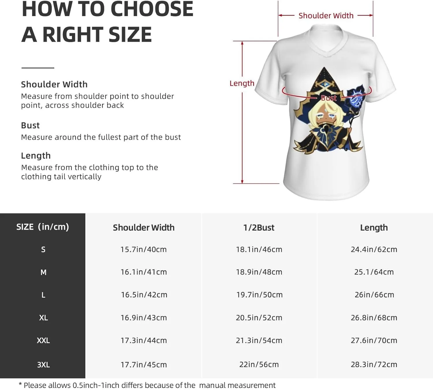 Cookie Run Kingdom T-Shirt, Women's Regular Fit V-Neck Short Sleeved T-Shirt