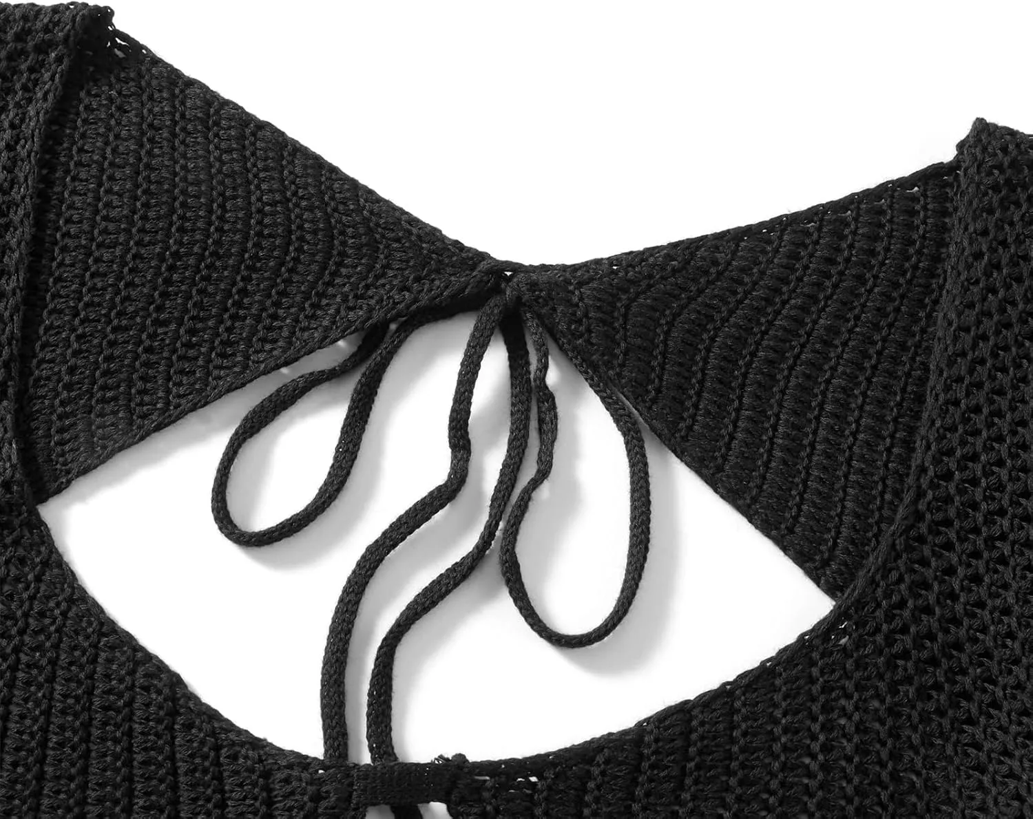 Crochet Knit 2 Piece Skirt Sets for Women Summer Hollow Out Crop Top Bodycon High Waist Maxi Skirt Sets Beach Dress