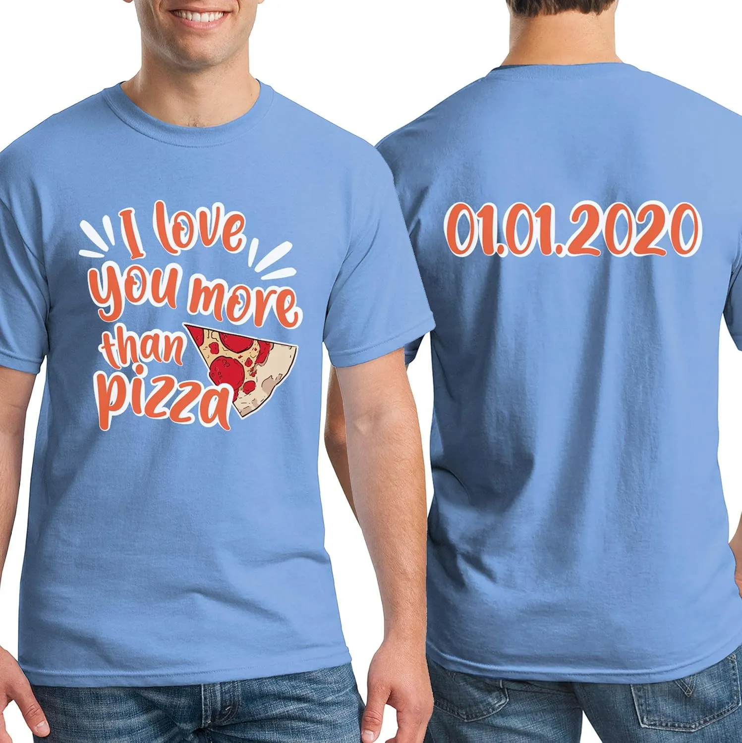 Custom T Shirt Men Women Add Your Own Design Picture Photo Text Front Back Side T-Shirt