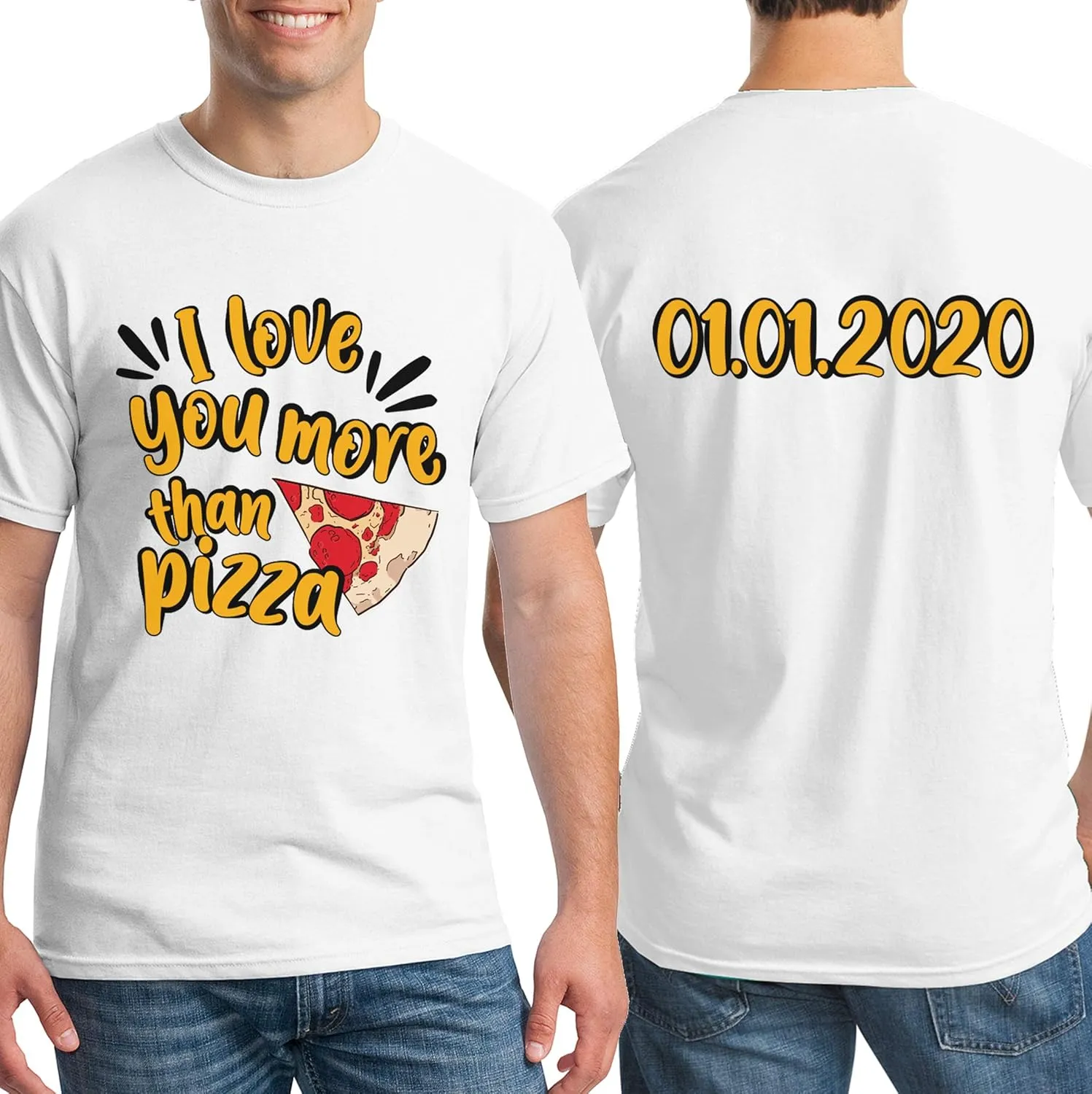 Custom T Shirt Men Women Add Your Own Design Picture Photo Text Front Back Side T-Shirt