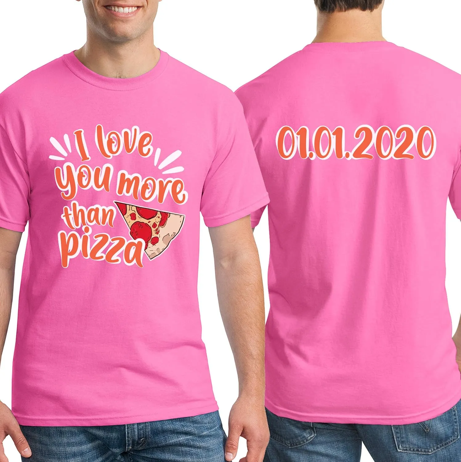 Custom T Shirt Men Women Add Your Own Design Picture Photo Text Front Back Side T-Shirt