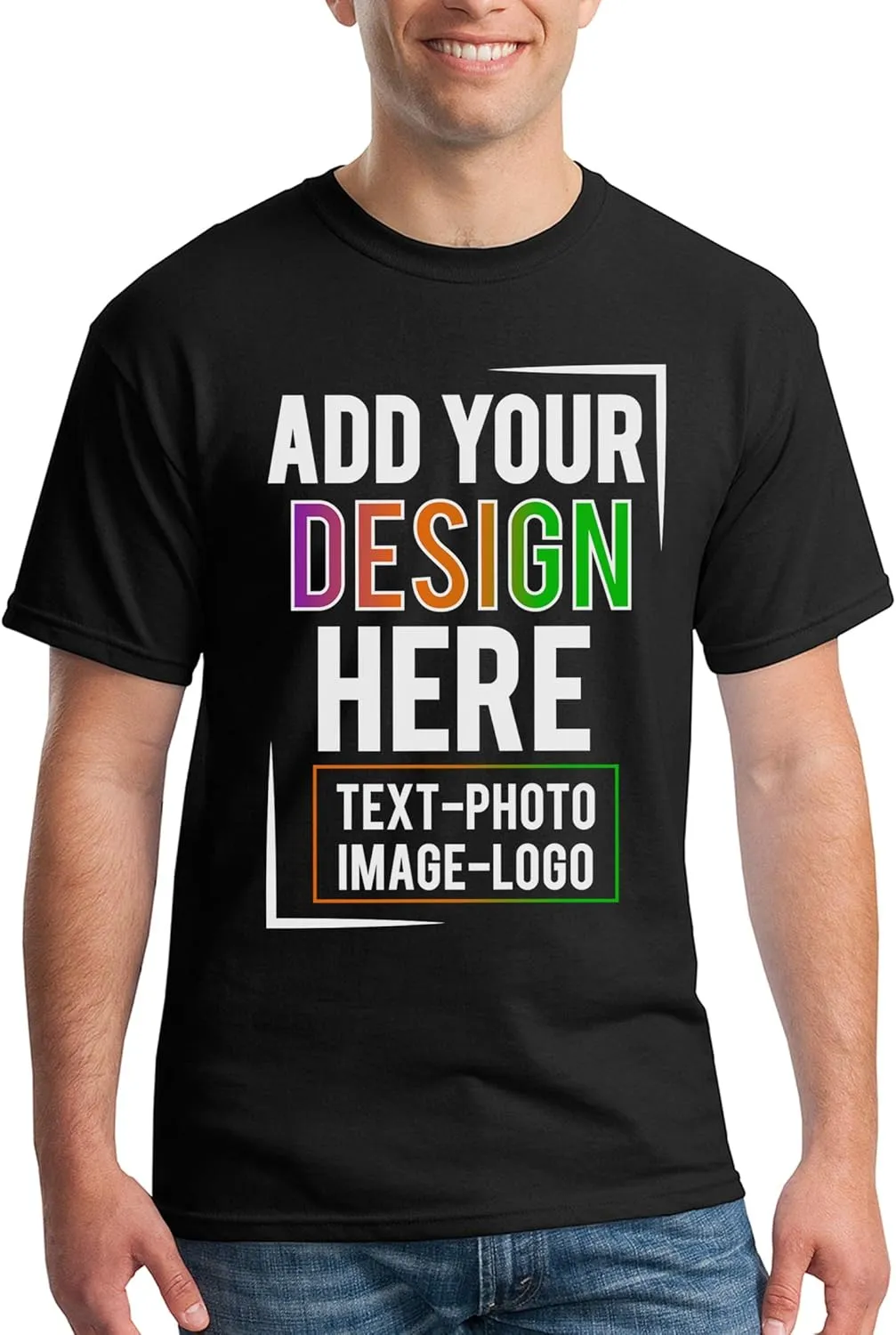Custom T Shirt Men Women Add Your Own Design Picture Photo Text Personalized T-Shirt