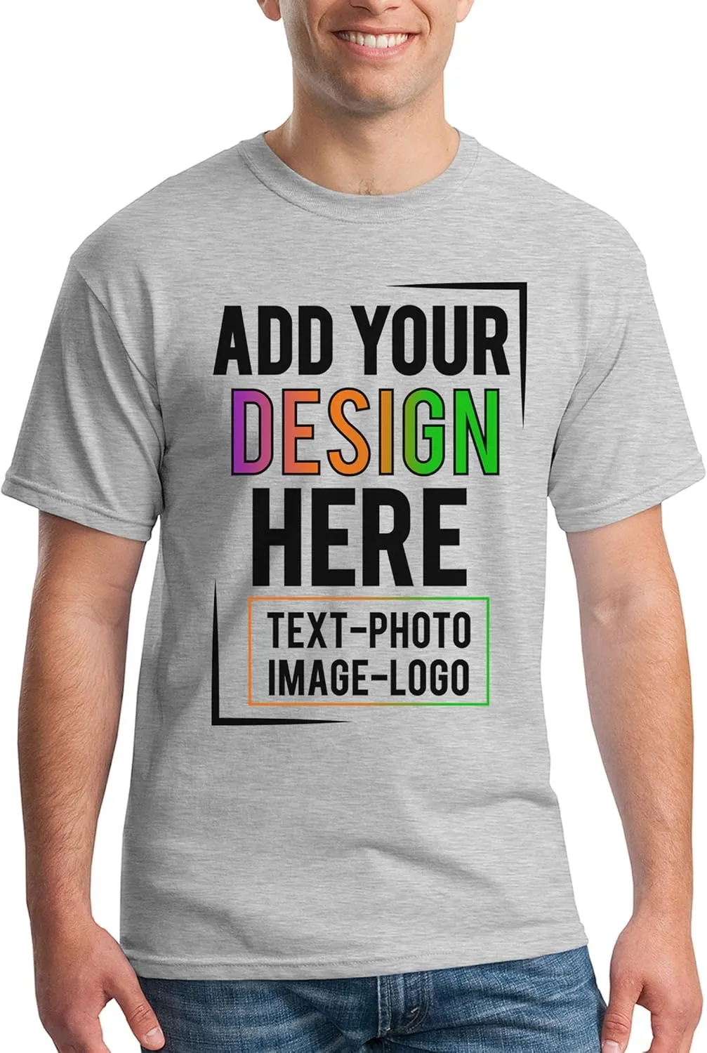 Custom T Shirt Men Women Add Your Own Design Picture Photo Text Personalized T-Shirt