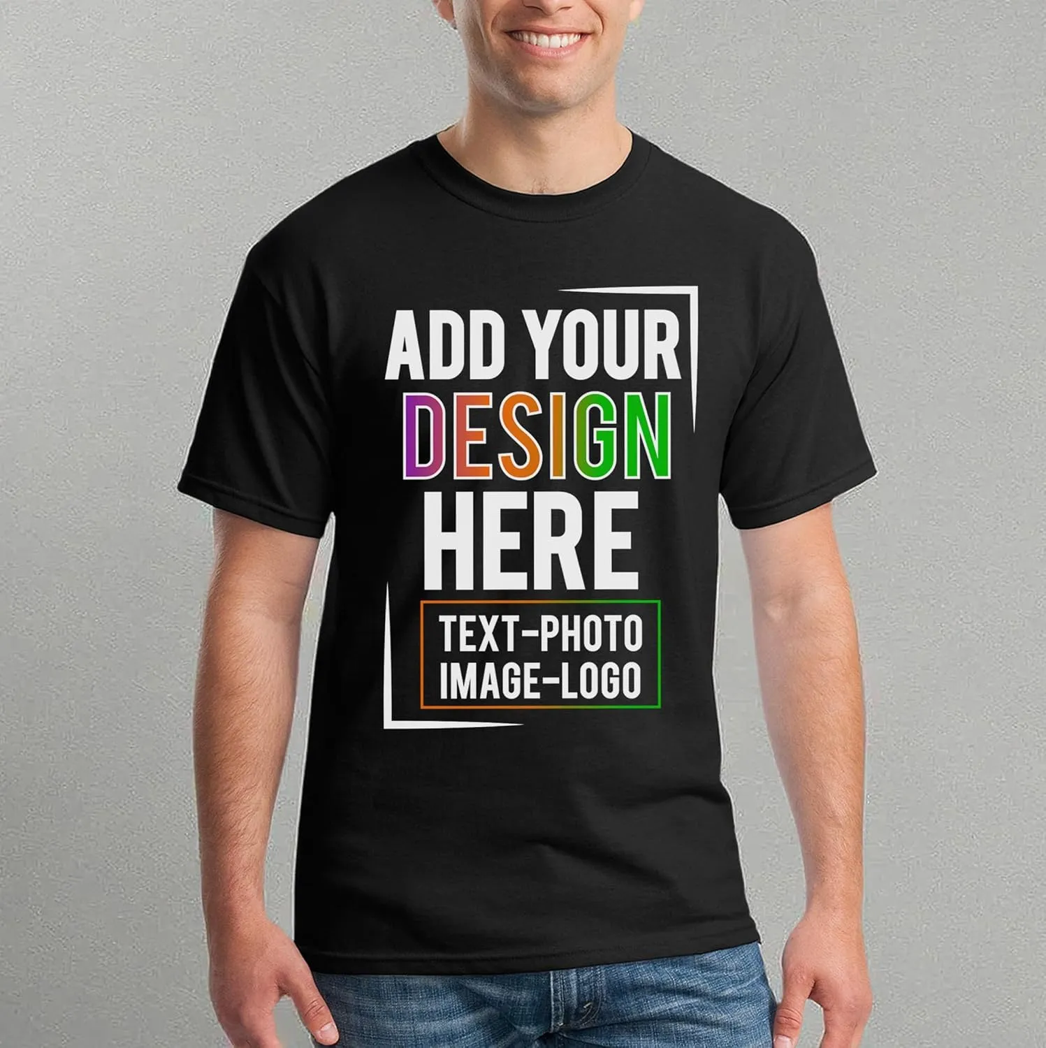Custom T Shirt Men Women Add Your Own Design Picture Photo Text Personalized T-Shirt