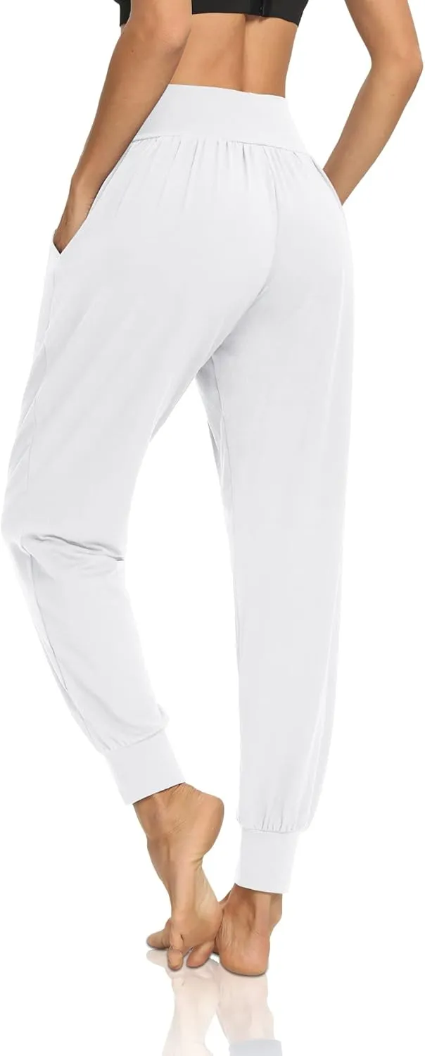 DIBAOLONG Womens Yoga Joggers Loose Workout Sweat Pants Comfy Lounge Pants with Pockets
