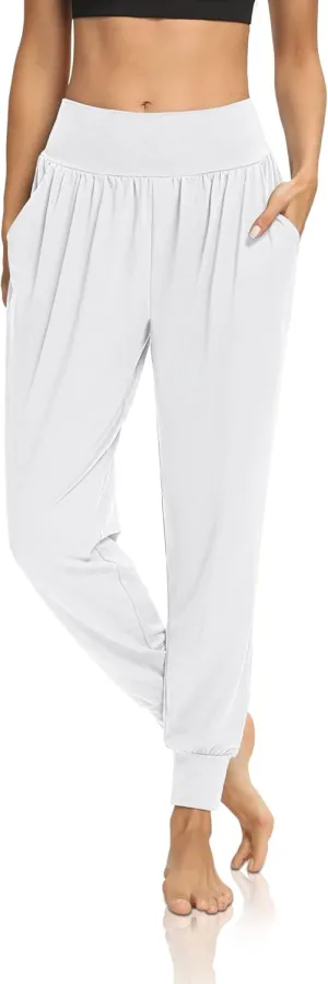 DIBAOLONG Womens Yoga Joggers Loose Workout Sweat Pants Comfy Lounge Pants with Pockets
