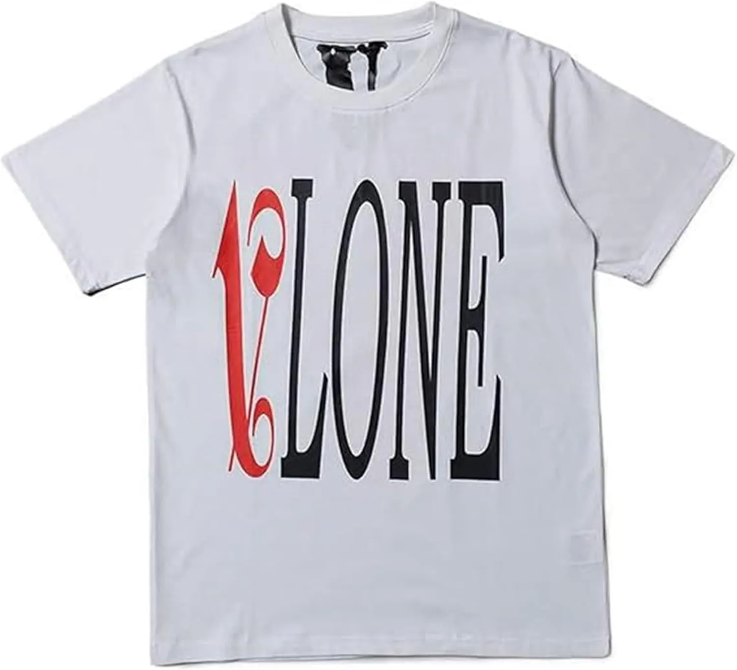 Fashion Men's Short Sleeved T-Shirt V Letter Printed Tops Casual Couple T-Shirt Hip Hop Short Sleeved Tops