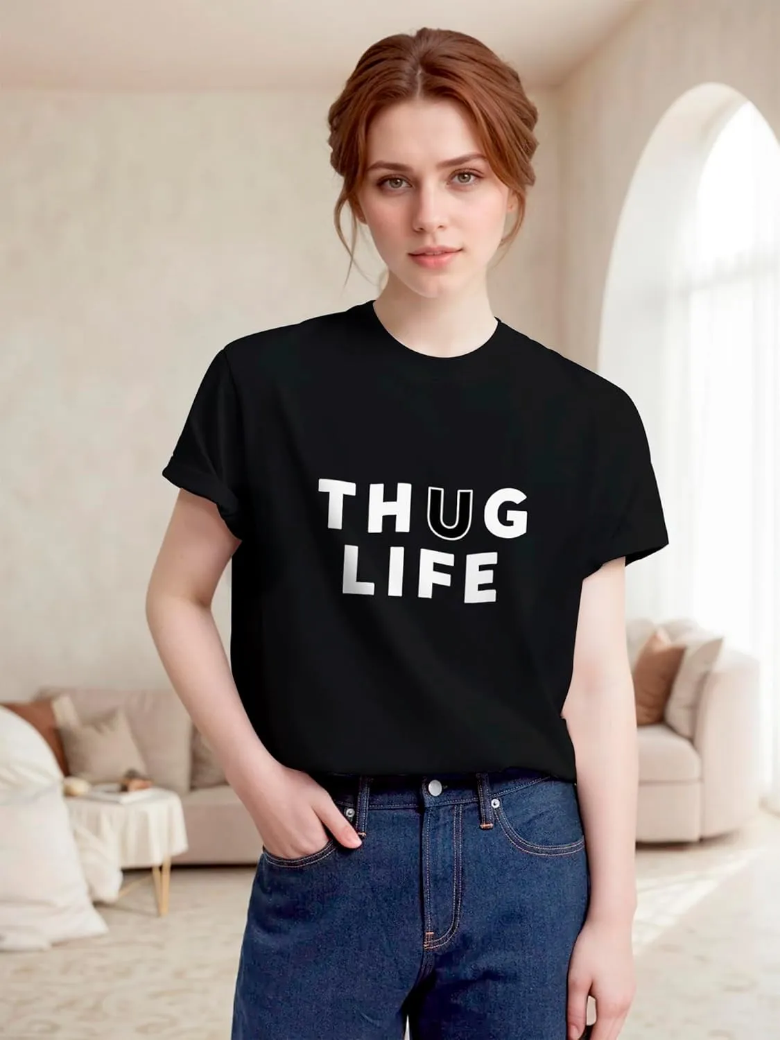 Funny Shirt Cool Meme Silly Joke Humorous Tee Embarrassing Graphic Visual Gaming Pattern T-Shirt 100% Cotton Shirt