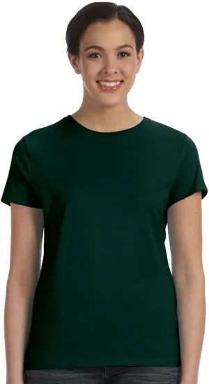 Hanes Women's Perfect-T Short-Sleeve T-Shirt, Womens Crewneck T-Shirt, Womens Short-Sleeve Cotton Tee
