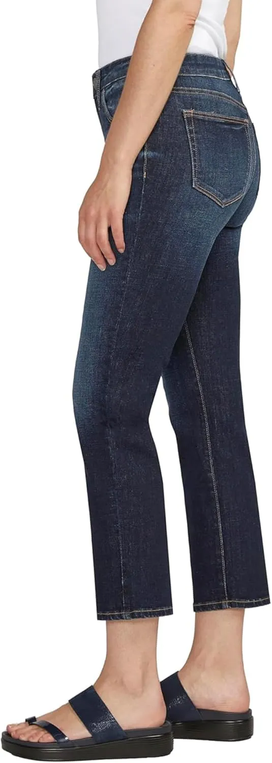 JAG Jeans Women's Ruby Mid Rise Straight Cropped Jeans
