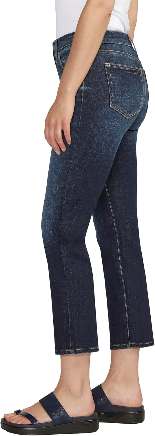 JAG Jeans Women's Ruby Mid Rise Straight Cropped Jeans