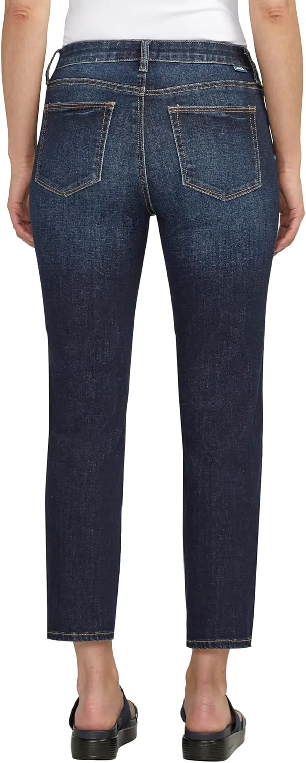 JAG Jeans Women's Ruby Mid Rise Straight Cropped Jeans