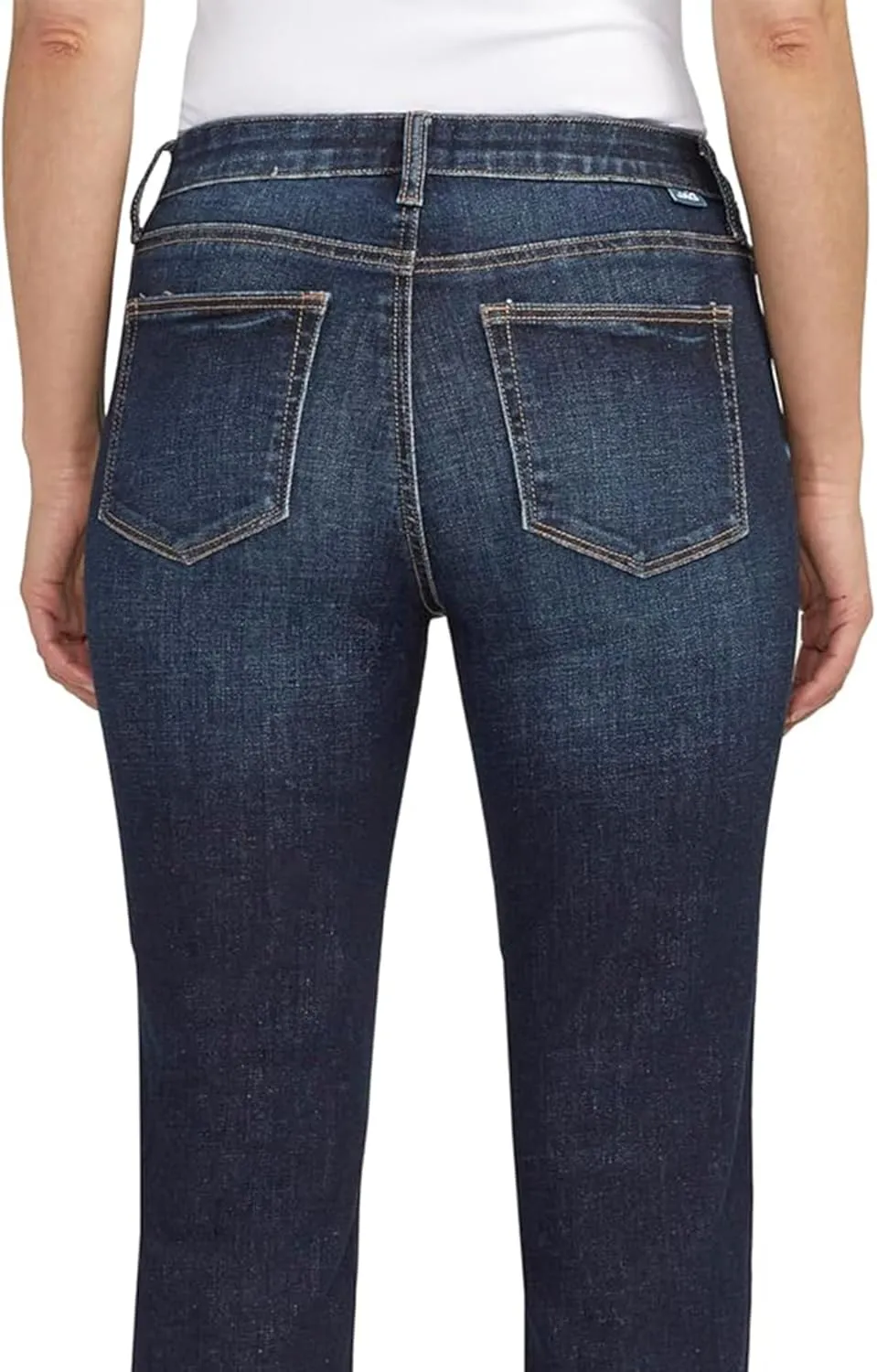 JAG Jeans Women's Ruby Mid Rise Straight Cropped Jeans