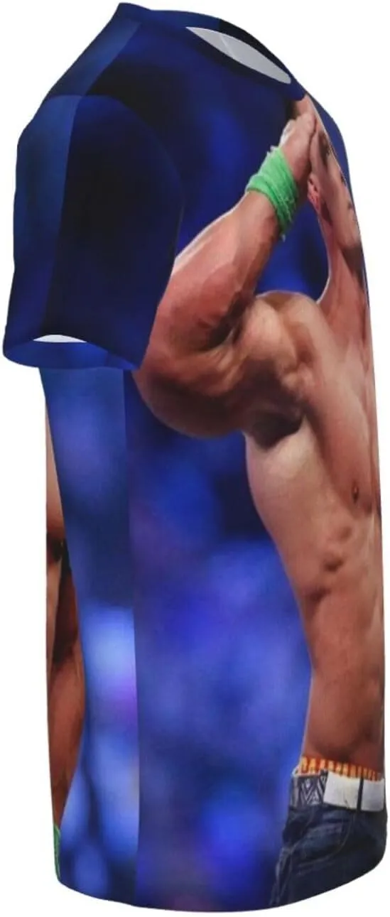 John Wrestler Cena T-Shirt Teen Boy Girl 3D Printing Short-Sleeved T-Shirt Fashion Youth Shirt