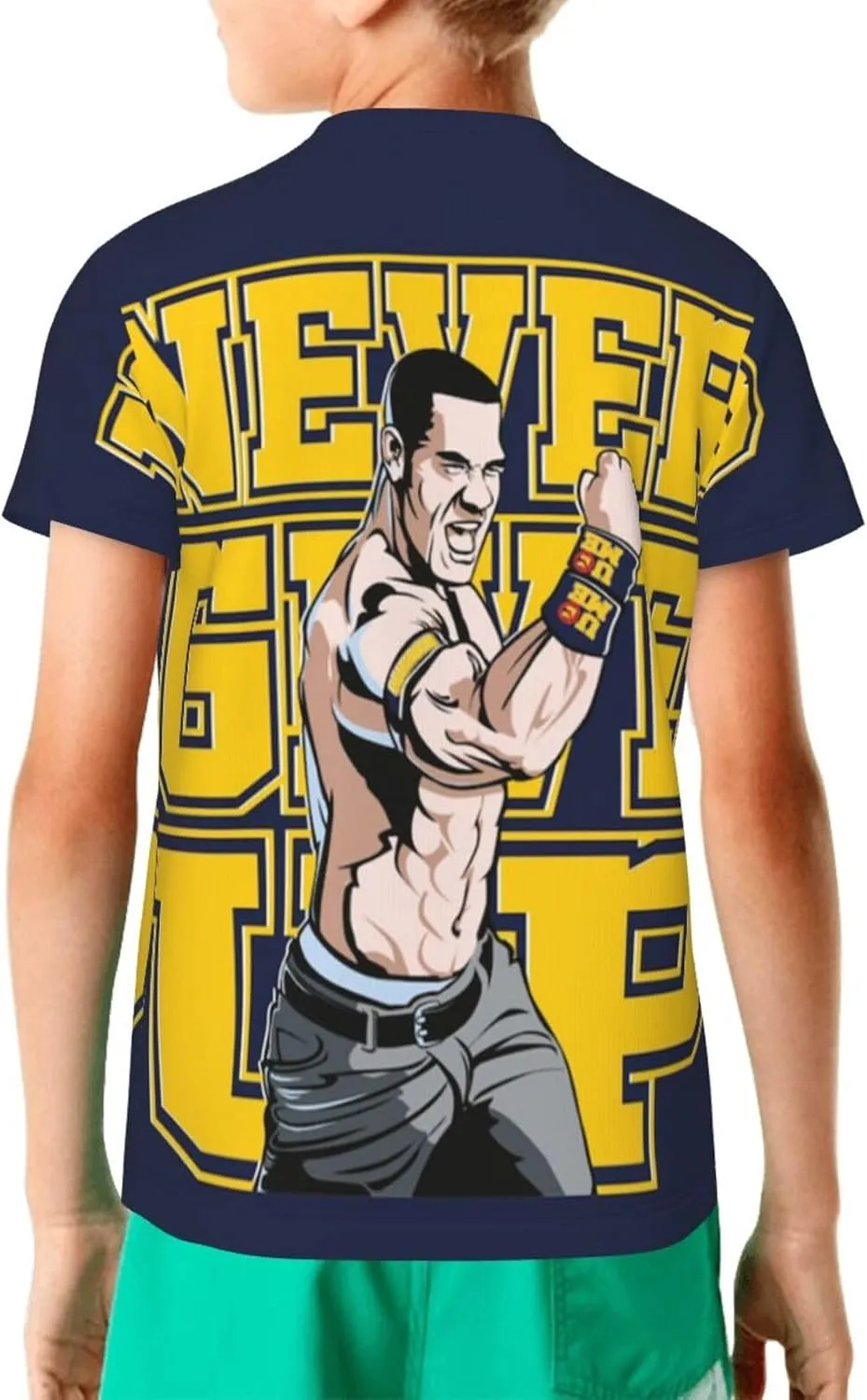 John Wrestler Cena T-Shirt Teen Boy Girl 3D Printing Short-Sleeved T-Shirt Fashion Youth Shirt