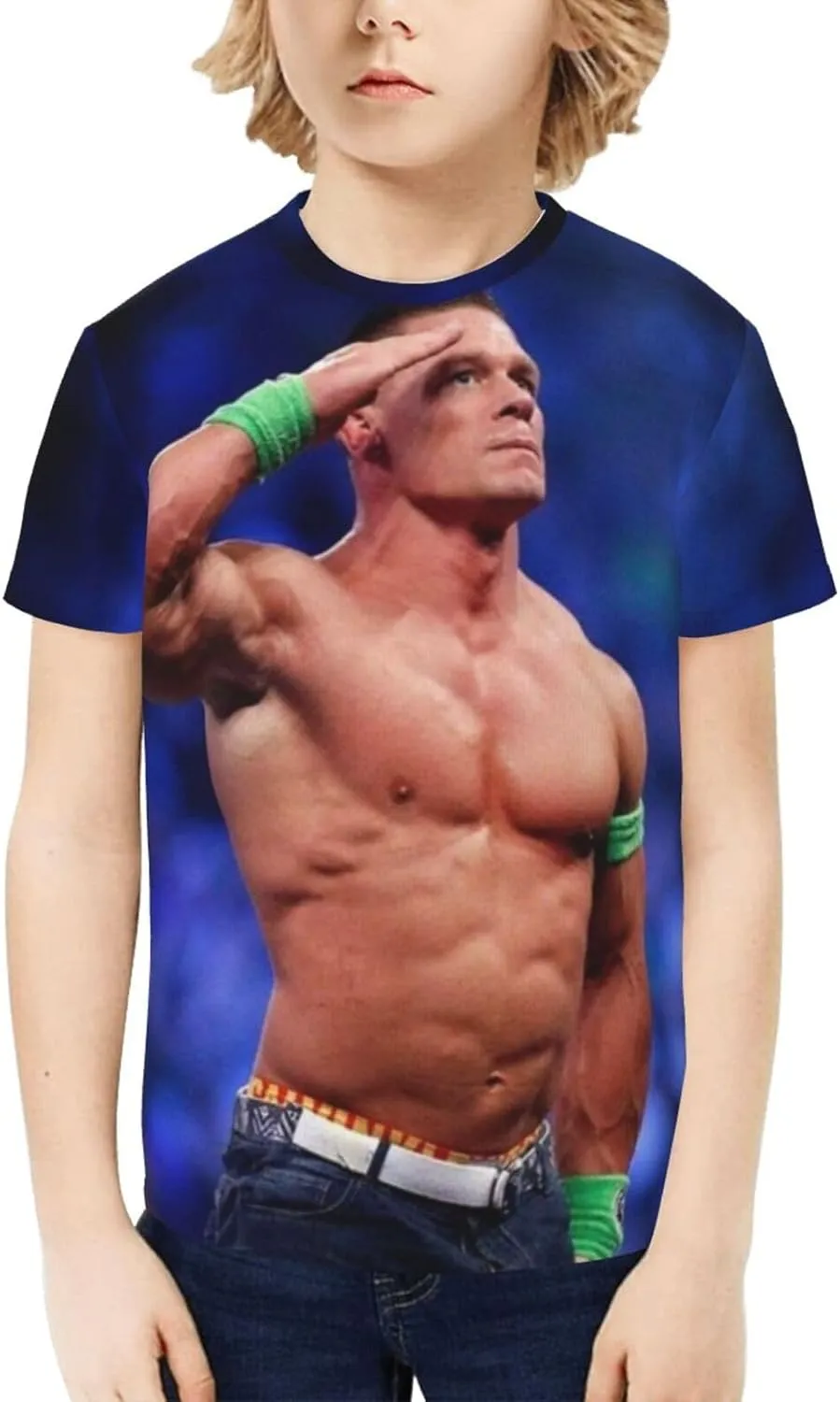John Wrestler Cena T-Shirt Teen Boy Girl 3D Printing Short-Sleeved T-Shirt Fashion Youth Shirt