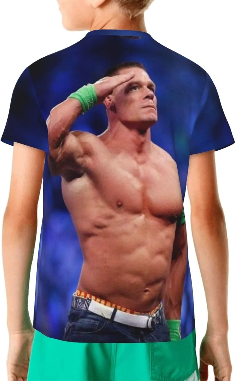 John Wrestler Cena T-Shirt Teen Boy Girl 3D Printing Short-Sleeved T-Shirt Fashion Youth Shirt