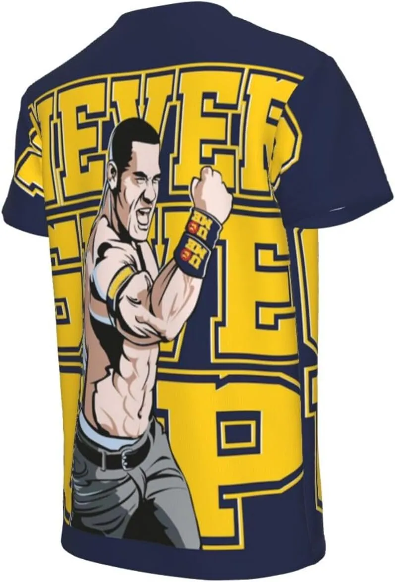 John Wrestler Cena T-Shirt Teen Boy Girl 3D Printing Short-Sleeved T-Shirt Fashion Youth Shirt