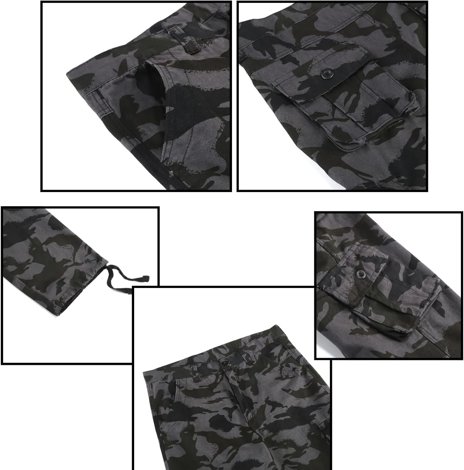 Men's Camouflage Sweat Trailcrest Pants Tactical Apparel Cargo Pant Sports Style