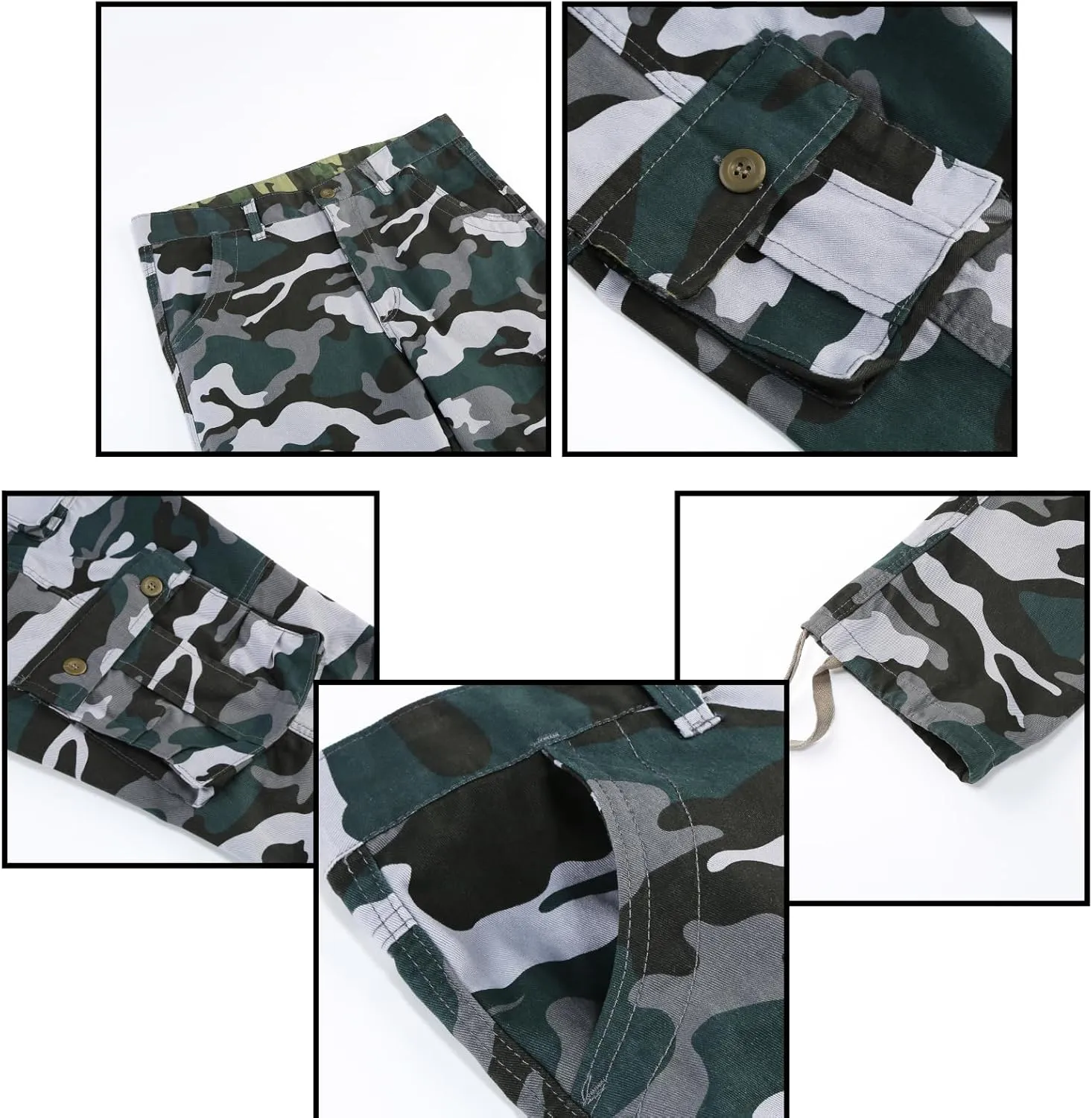 Men's Camouflage Sweat Trailcrest Pants Tactical Apparel Cargo Pant Sports Style