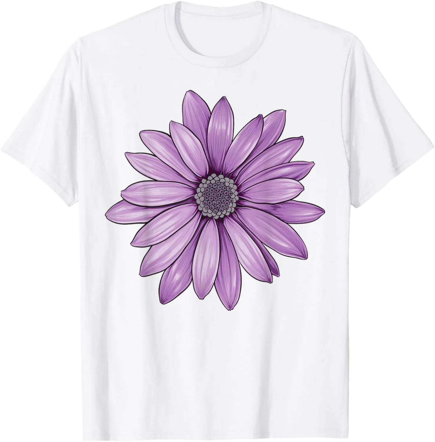 Purple Daisy Flower T-Shirt T-Shirt