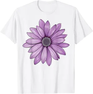Purple Daisy Flower T-Shirt T-Shirt
