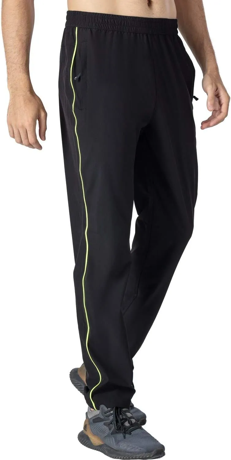 Rdruko Men's Casual Pants Lightweight Quick Dry Hiking Running Workout Outdoor Sports Sweat Pants