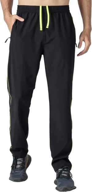 Rdruko Men's Casual Pants Lightweight Quick Dry Hiking Running Workout Outdoor Sports Sweat Pants