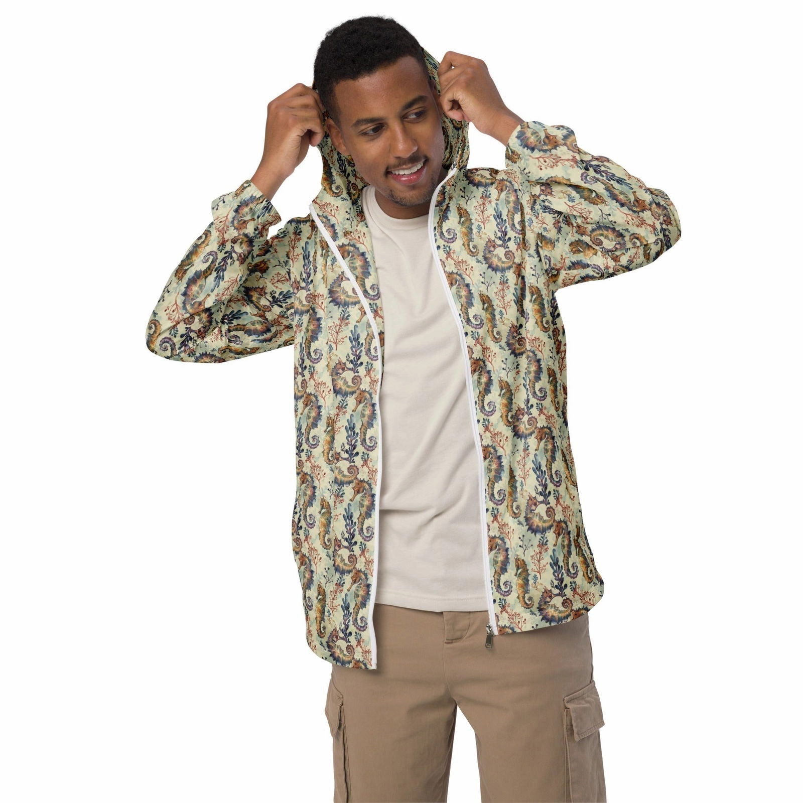Seahorse Haven Men’s windbreaker