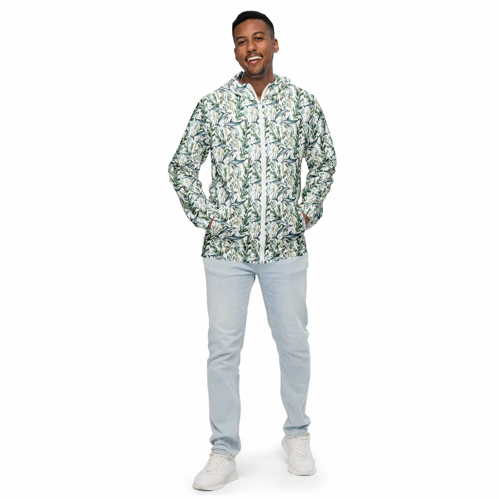 Seascape Dolphin Men’s windbreaker