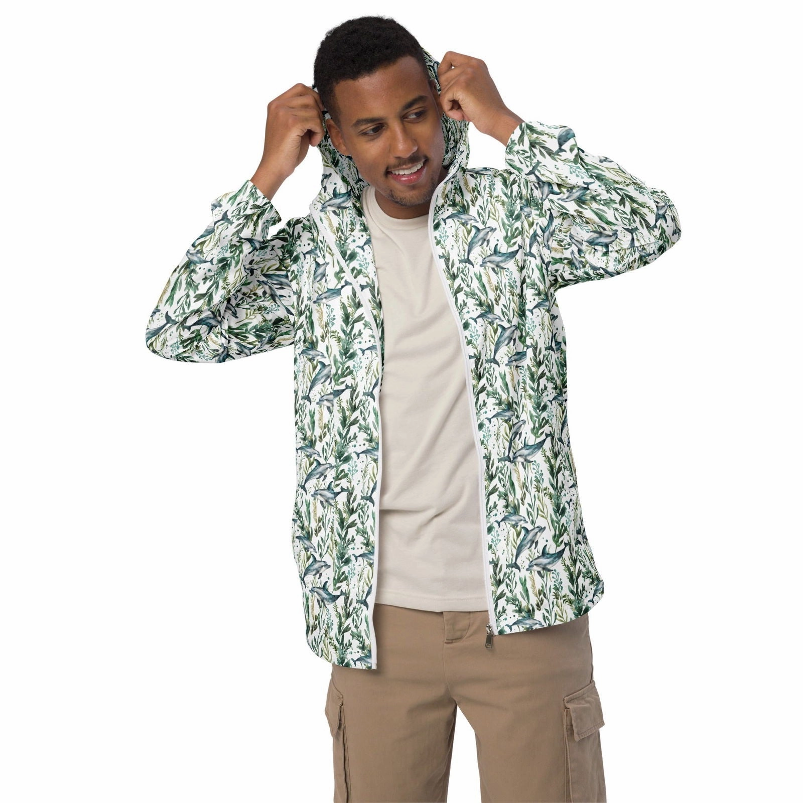 Seascape Dolphin Men’s windbreaker