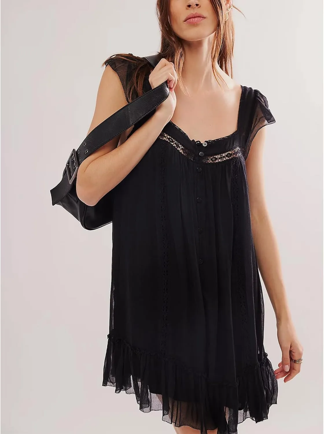 Slip Lace Mini Dress for Women Y2k Sleevelss Backless Flowy Short Tunic Dress Lingerie Nightgown Going Out Dresses