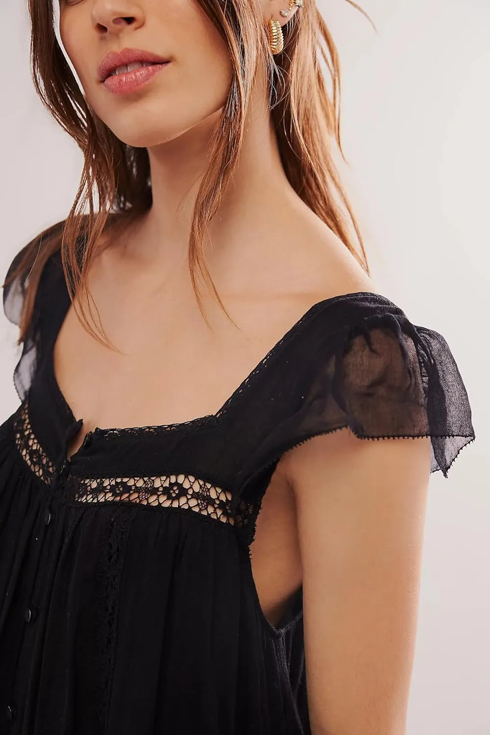 Slip Lace Mini Dress for Women Y2k Sleevelss Backless Flowy Short Tunic Dress Lingerie Nightgown Going Out Dresses