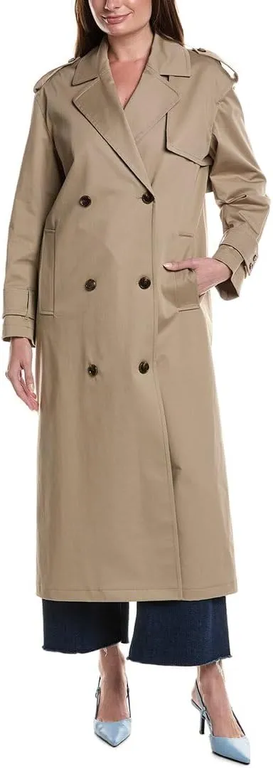 Theory Women's Oversized Double-Breasted Trenchcoat