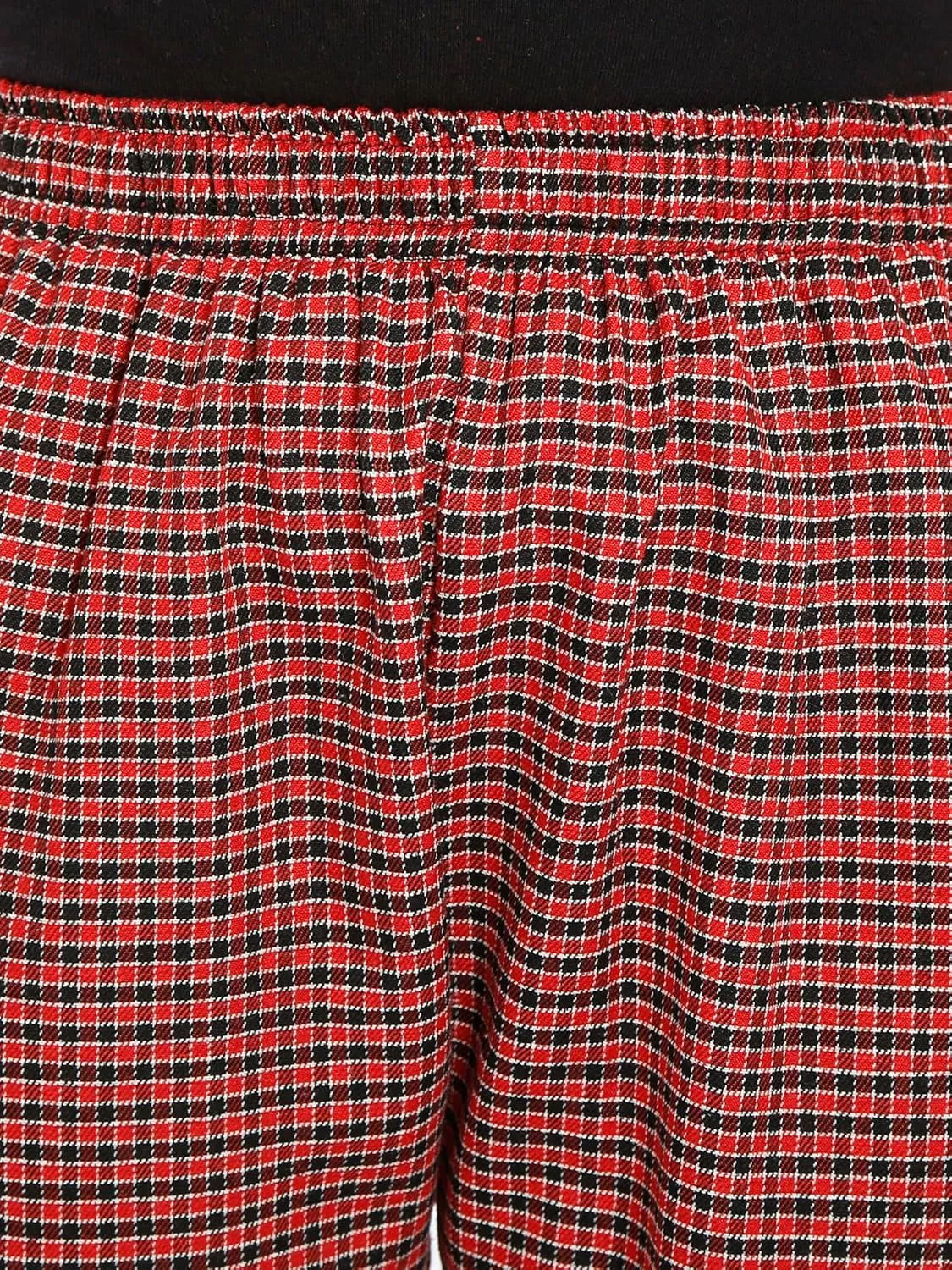 TNQ Women Winter Wear Checked Trouser || Woolen Trouser || Straight Fit Wollen Trouser with Pockets