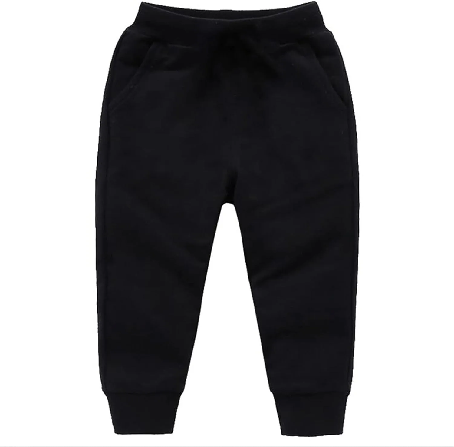 Toddler Boy Sweatpants Cotton Pull on Joggers Kids Solid Elastic Waist Baggy Sweat Boys Casual Comfy Pants