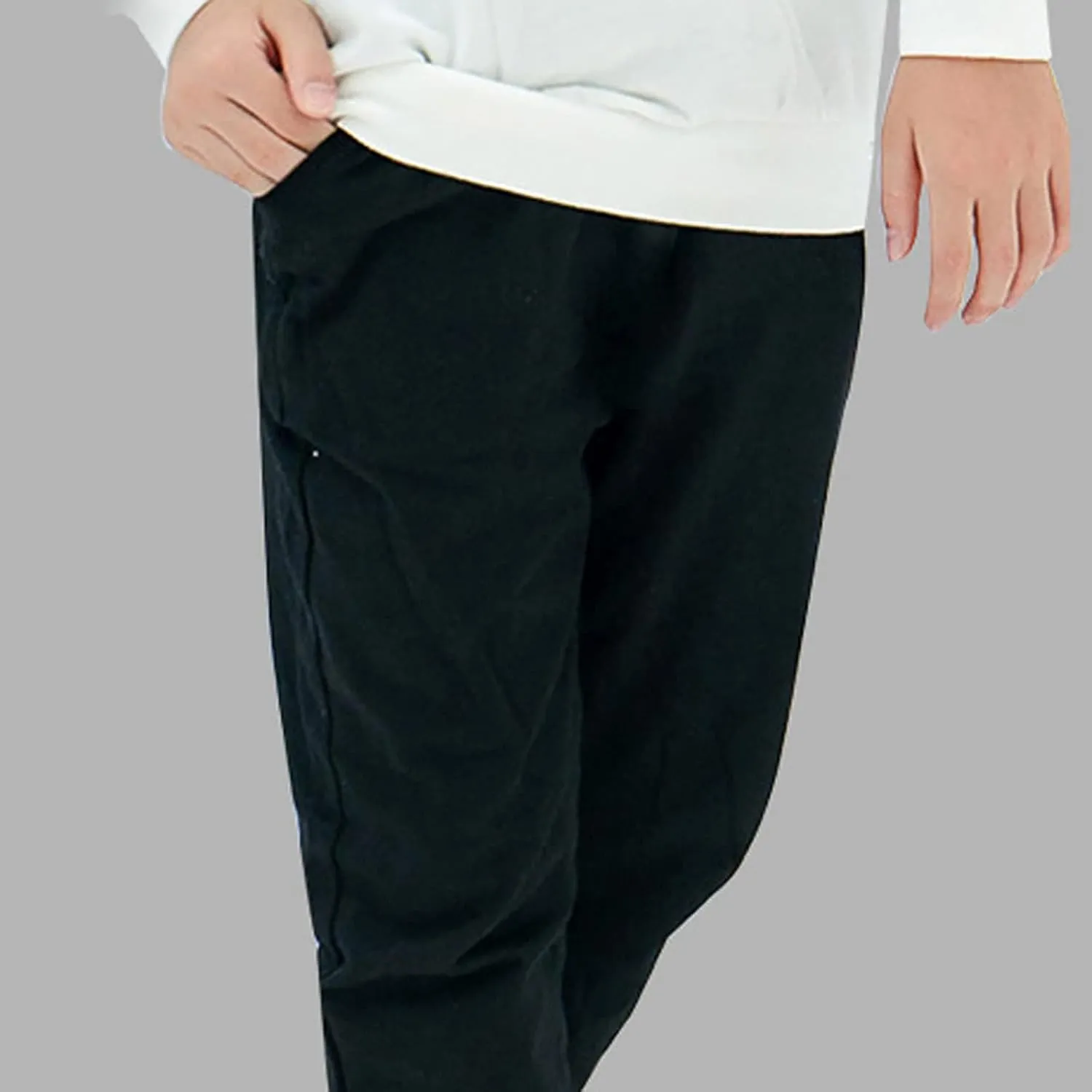 Toddler Boy Sweatpants Cotton Pull on Joggers Kids Solid Elastic Waist Baggy Sweat Boys Casual Comfy Pants