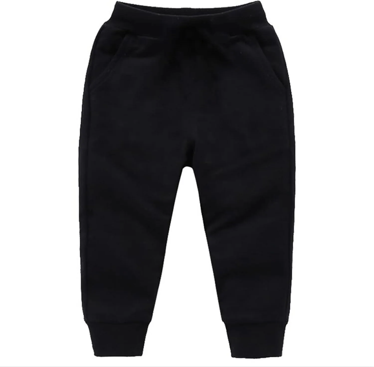 Toddler Boy Sweatpants Cotton Pull on Joggers Kids Solid Elastic Waist Baggy Sweat Boys Casual Comfy Pants