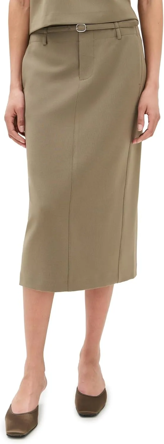 Vince Women's Belted Pencil Skirt
